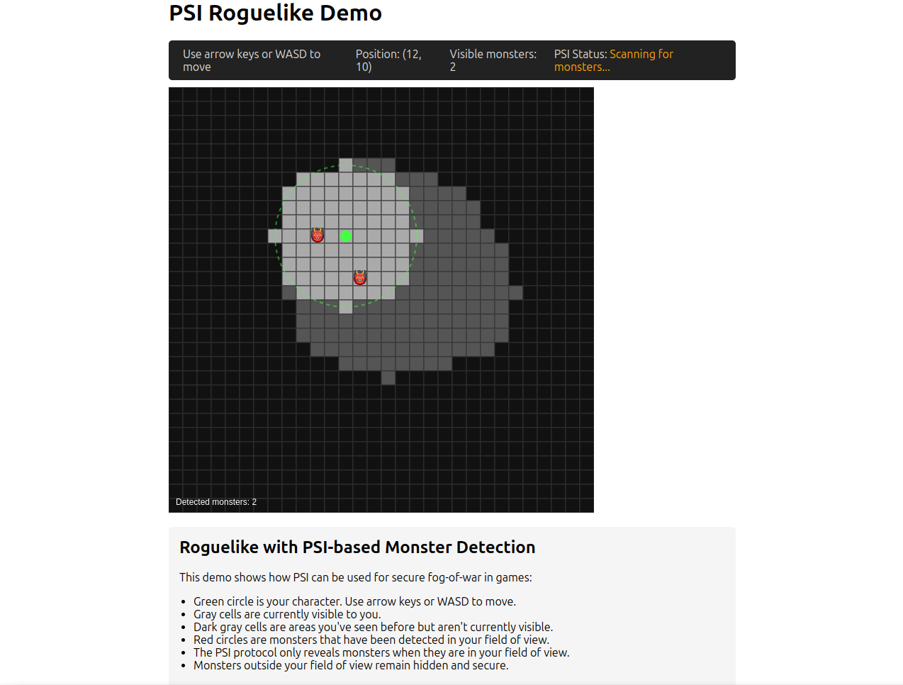 PSI Demo Screenshot