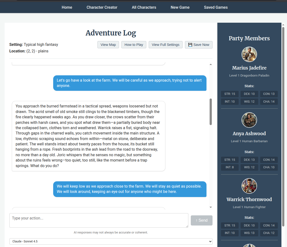 DungeonGPT.js Screenshot